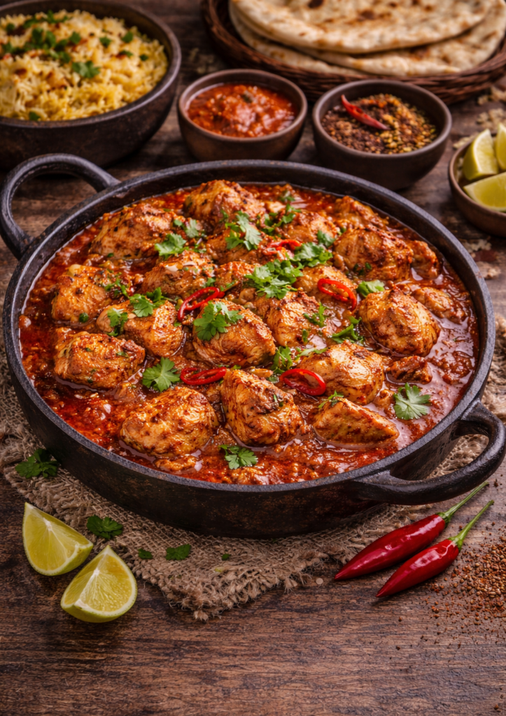 Chicken Vindaloo halal Pakistani food Malta