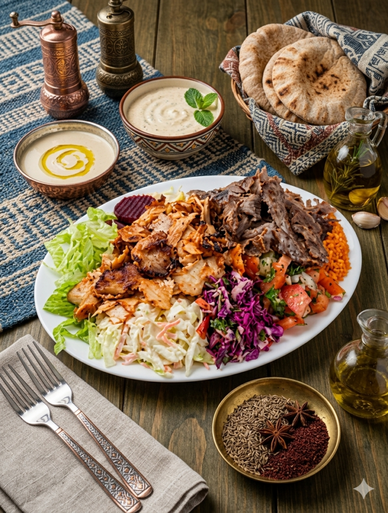 Mixed Doner Platter Turkish halal food Gzira Malta
