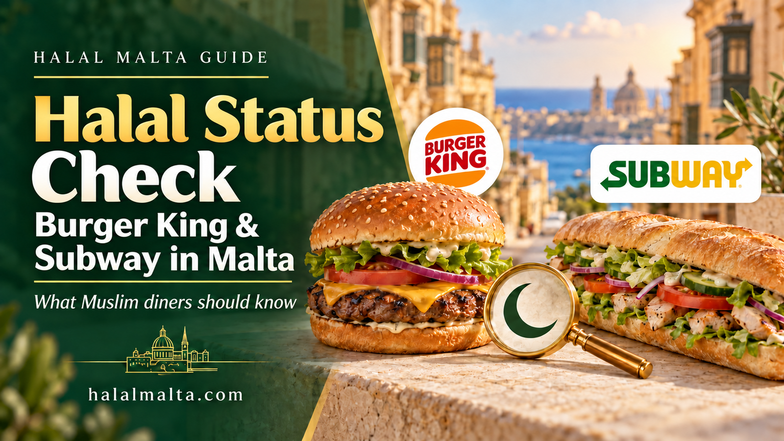 is Burger king or Subway Halal in Malta