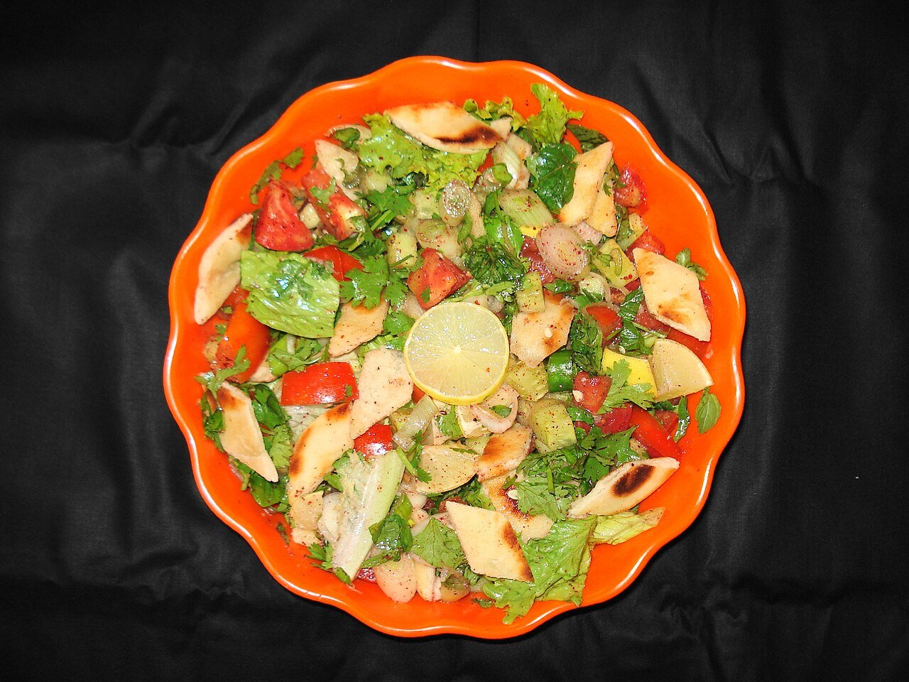 Tabbouleh at Ali Baba — parsley, bulgur and lemon, the Lebanese way