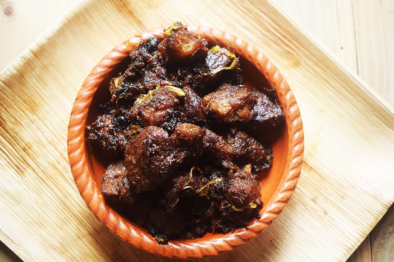 Beef Bhuna — beef slow-cooked in a thick spice paste, Indian halal food Malta