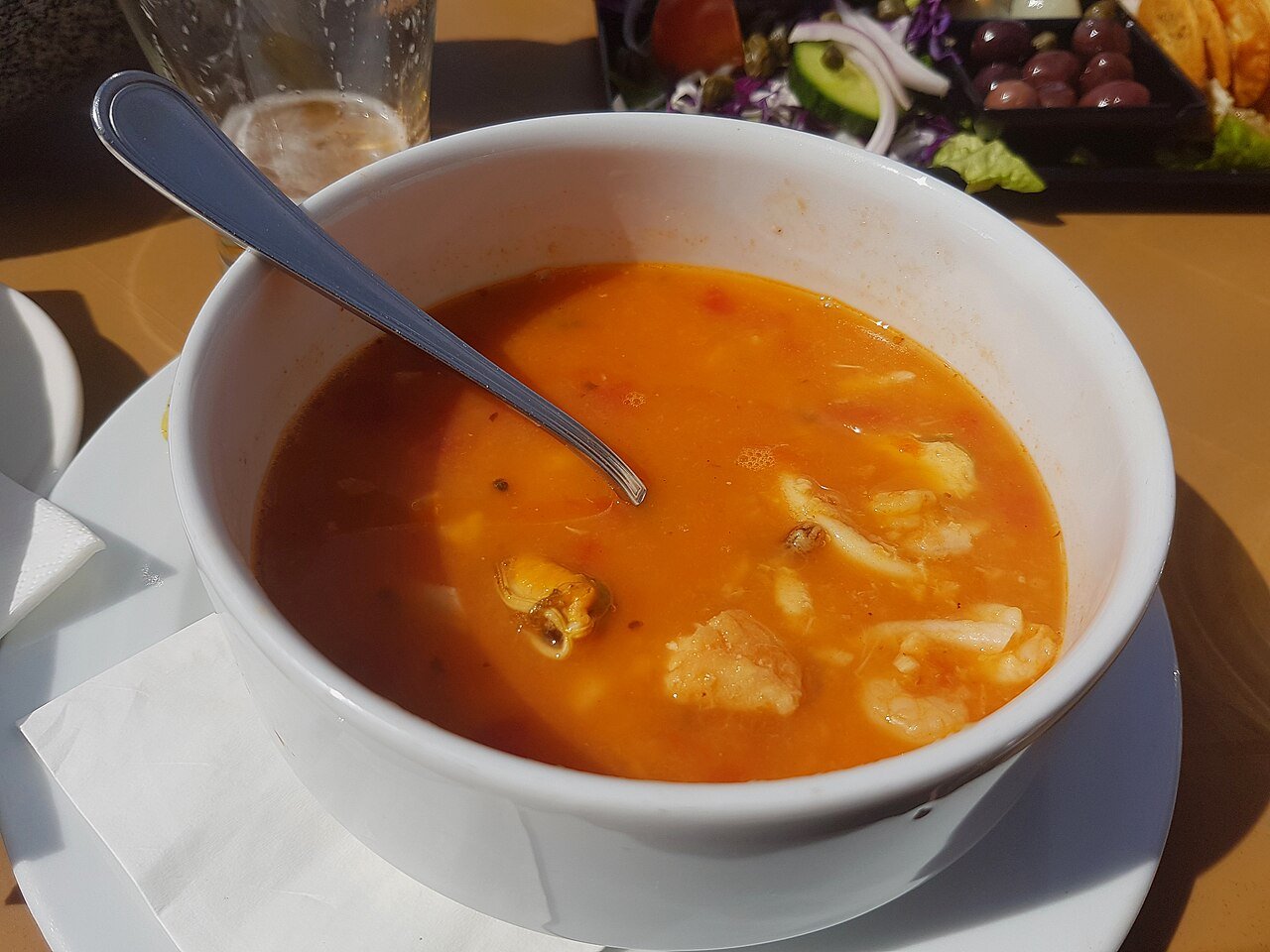 Aljotta — traditional Maltese fish soup with tomato and garlic