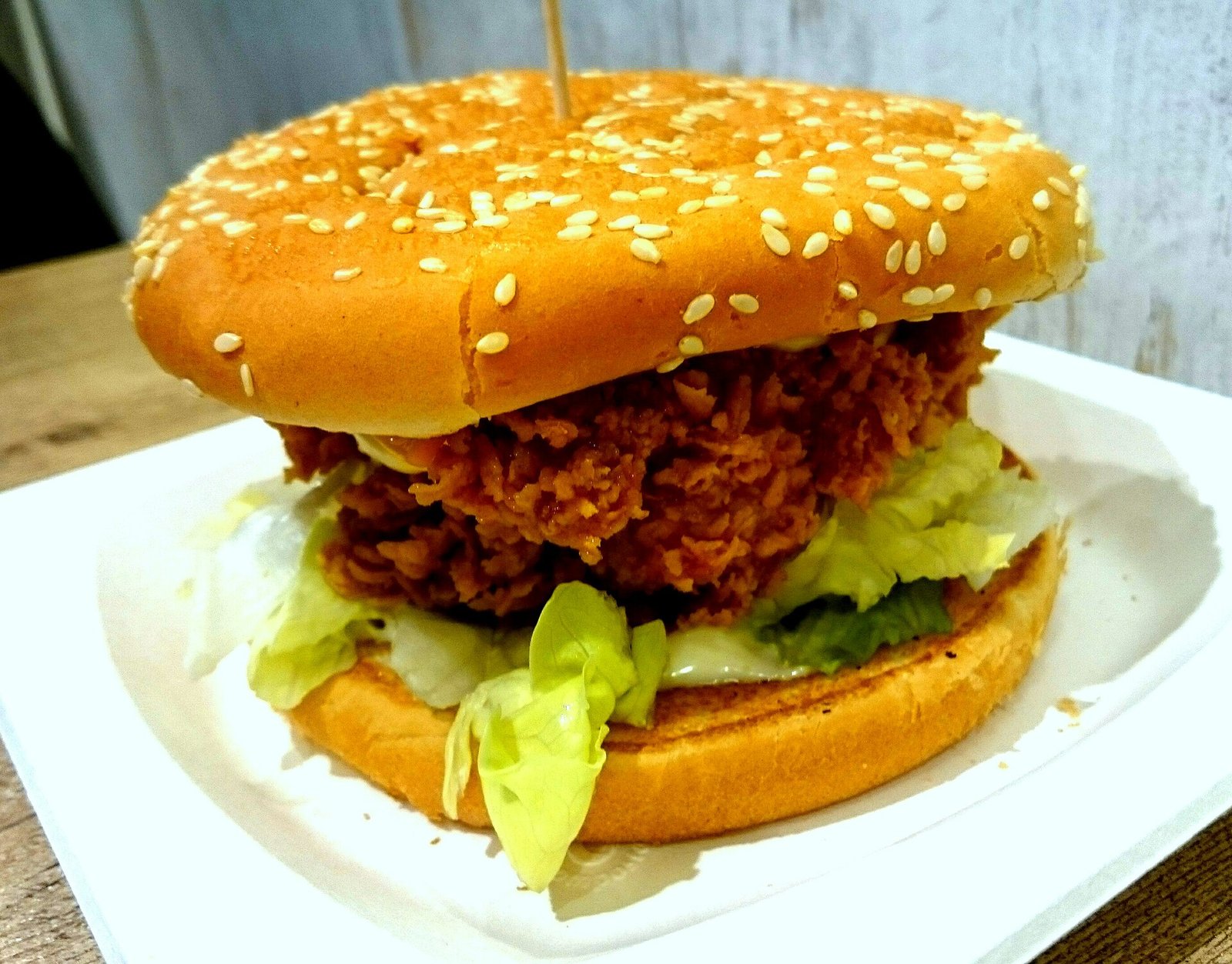Chicken Burger at MY WAY — the burger counter's second staple