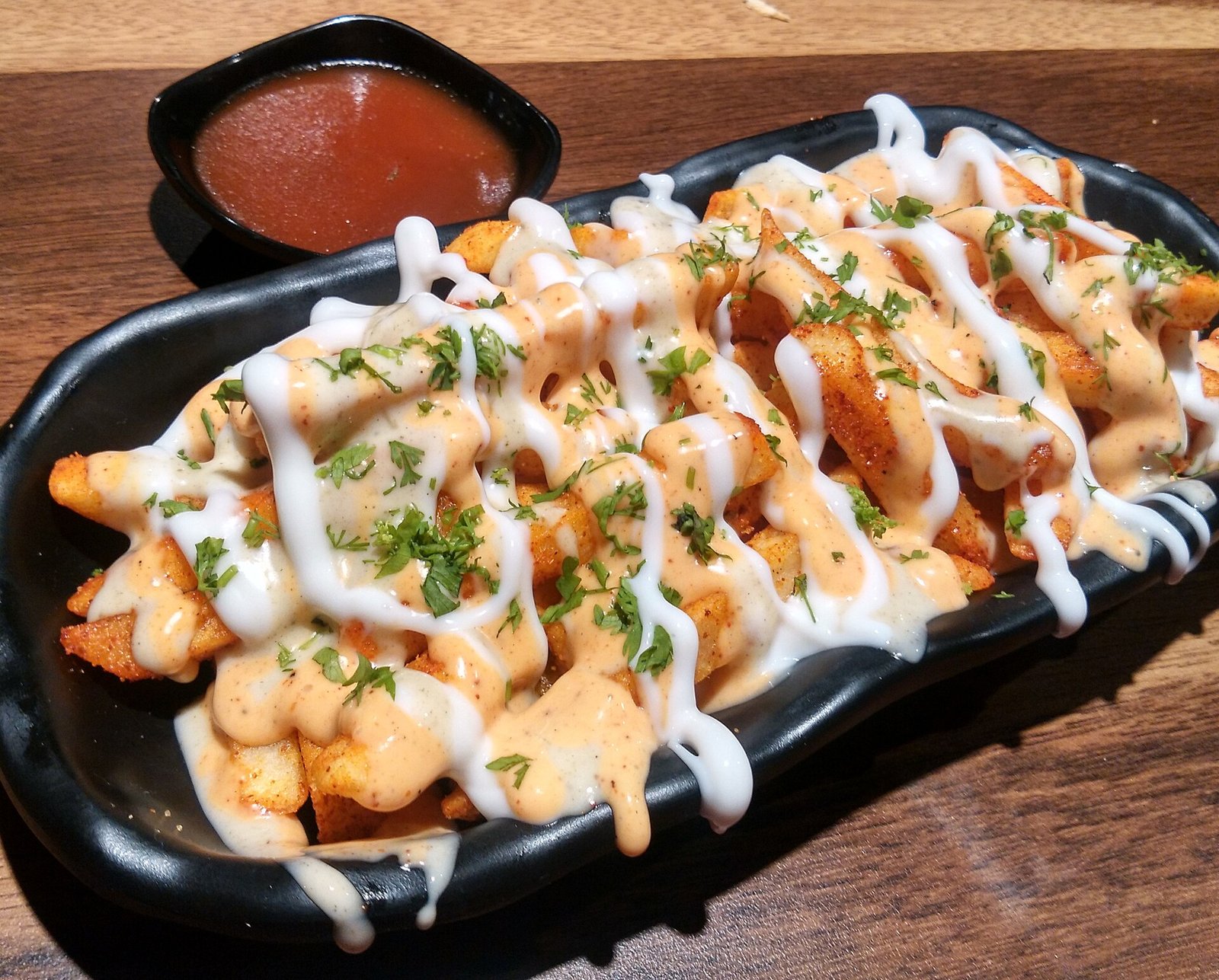 Loaded Fries at MY WAY Paceville — the tacos filling's closest relative
